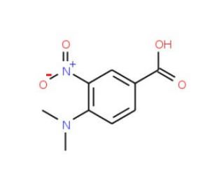 4-(dimethylamino)-3-nitrobenzoic acid (CAS 28096-56-2) - chemical structure image