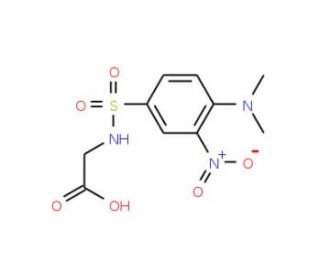 ({[4-(dimethylamino)-3-nitrophenyl]sulfonyl}amino)acetic acid - chemical structure image