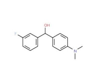 4-(Dimethylamino)-3&prime;-fluorobenzhydrol (CAS 844683-68-7) - chemical structure image