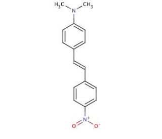 4-Dimethylamino-4&prime;-nitrostilbene (CAS 2844-15-7) - chemical structure image
