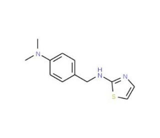 (4-Dimethylamino-benzyl)-thiazol-2-yl-amine - chemical structure image