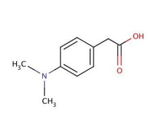 4-(Dimethylamino)phenylacetic acid (CAS 17078-28-3) - chemical structure image