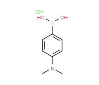 4-(Dimethylamino)phenylboronic acid hydrochloride (CAS 1150114-73-0) - chemical structure image