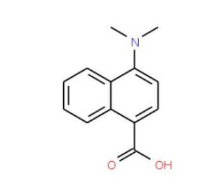 4-Dimethylaminonaphthalene-1-carboxylic acid (CAS 78062-03-0) - chemical structure image