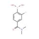 4-(Dimethylcarbamoyl)-2-fluorophenylboronic acid (CAS 874289-30-2) - chemical structure image