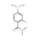 4-(Dimethylcarbamoyl)-3-fluorophenylboronic acid (CAS 874289-13-1) - chemical structure image