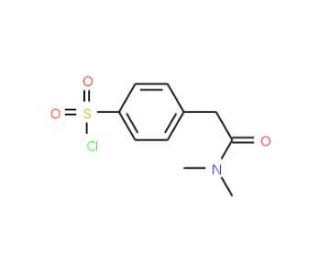 4-Dimethylcarbamoylmethyl-benzenesulfonyl chloride - chemical structure image