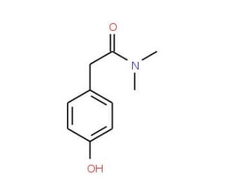 4-(Dimethylcarbamoylmethyl)phenol (CAS 76472-23-6) - chemical structure image