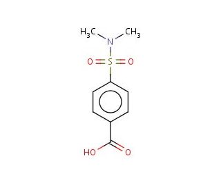 4-Dimethylsulfamoyl-benzoic acid (CAS 1206-37-7) - chemical structure image