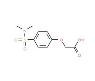 (4-Dimethylsulfamoyl-phenoxy)-acetic acid - chemical structure image