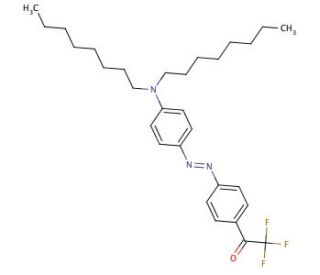 4-(Dioctylamino)-4′-(trifluoroacetyl)azobenzene (CAS 193154-07-3) - chemical structure image