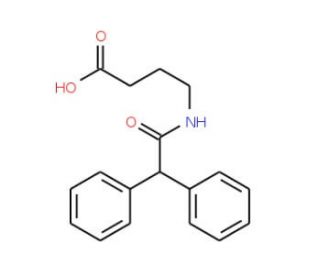 4-Diphenylacetylamino-butyric acid - chemical structure image