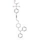 4-[Diphenylmethoxy)-1-piperidinyl]-1-[4-[(1-methyl-1-methoxycarbonyl)ethyl]phenyl]butyne - chemical structure image