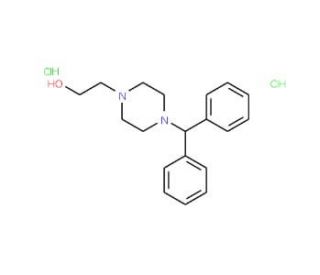 4-(Diphenylmethyl)-1-piperazineethanol dihydrochloride (CAS 108983-83-1) - chemical structure image