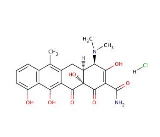 4-Epianhydrotetracycline Hydrochloride (CAS 4465-65-0) - chemical structure image