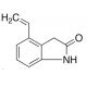 4-Ethenyl-1,3-dihydro-2H-indol-2-one (CAS 120427-93-2) - chemical structure image
