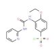 4-Ethoxy-3-(3-pyridin-2-yl-ureido)-benzenesulfonyl chloride - chemical structure image