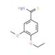 4-ethoxy-3-methoxybenzenecarbothioamide - chemical structure image