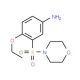 4-ethoxy-3-(morpholin-4-ylsulfonyl)aniline - chemical structure image