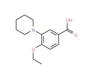 4-Ethoxy-3-piperidin-1-yl-benzoic acid - chemical structure image