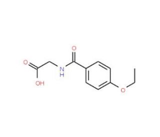 (4-Ethoxy-benzoylamino)-acetic acid (CAS 51220-52-1) - chemical structure image