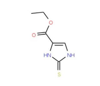 4-Ethoxycarbonyl-1H-imidazole-2-thiol (CAS 64038-64-8) - chemical structure image
