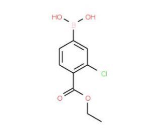 4-Ethoxycarbonyl-3-chlorophenylboronic acid (CAS 850568-11-5) - chemical structure image