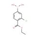 4-Ethoxycarbonyl-3-chlorophenylboronic acid (CAS 850568-11-5) - chemical structure image
