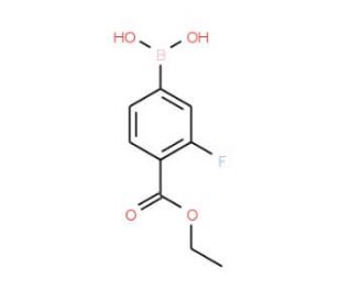 4-(Ethoxycarbonyl)-3-fluorobenzeneboronic acid (CAS 874288-38-7) - chemical structure image