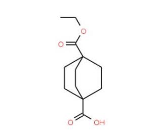 4-(Ethoxycarbonyl)bicyclo[2.2.2]octane-1-carboxylic acid (CAS 834-50-4) - chemical structure image