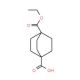 4-(Ethoxycarbonyl)bicyclo[2.2.2]octane-1-carboxylic acid (CAS 834-50-4) - chemical structure image