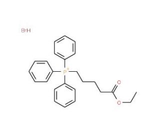 4-(Ethoxycarbonyl)butyl triphenylphosphonium bromide (CAS 118026-77-0) - chemical structure image