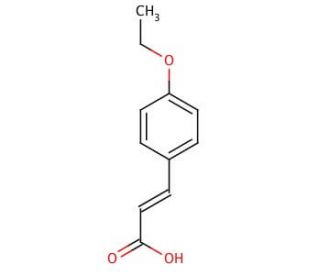 4-Ethoxycinnamic acid, predominantly trans (CAS 2373-79-7) - chemical structure image