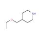 4-(Ethoxymethyl)piperidine (CAS 265108-38-1) - chemical structure image