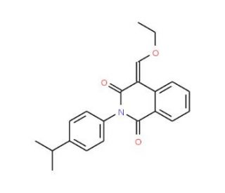 4-Ethoxymethylene-2-(4-isopropyl-phenyl)-4H-isoquinoline-1,3-dione - chemical structure image