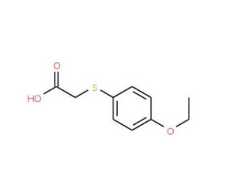 [(4-ethoxyphenyl)thio]acetic acid (CAS 51094-45-2) - chemical structure image