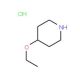 4-Ethoxypiperidine hydrochloride (CAS 1122-87-8) - chemical structure image