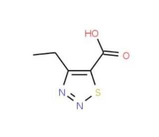 4-Ethyl-[1,2,3]thiadiazole-5-carboxylic acid (CAS 183302-40-1) - chemical structure image