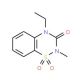 4-Ethyl-2-methyl-2H-1,2,4-benzothiadiazin-3(4H)-on-1,1-dioxide - chemical structure image