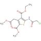 4-ethyl 2-methyl 5-[(chloroacetyl)amino]-3-(2-methoxy-2-oxoethyl)thiophene-2,4-dicarboxylate - chemical structure image