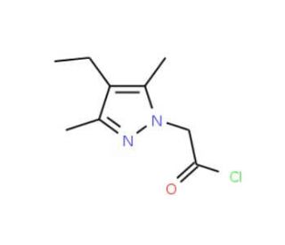 (4-Ethyl-3,5-dimethyl-1H-pyrazol-1-yl)-acetyl chloride - chemical structure image