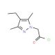 (4-Ethyl-3,5-dimethyl-1H-pyrazol-1-yl)-acetyl chloride - chemical structure image