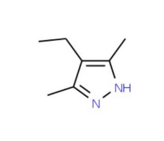 4-ethyl-3,5-dimethyl-1H-pyrazole (CAS 7554-67-8) - chemical structure image