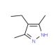 4-ethyl-3,5-dimethyl-1H-pyrazole (CAS 7554-67-8) - chemical structure image