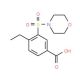 4-ethyl-3-(morpholin-4-ylsulfonyl)benzoic acid - chemical structure image