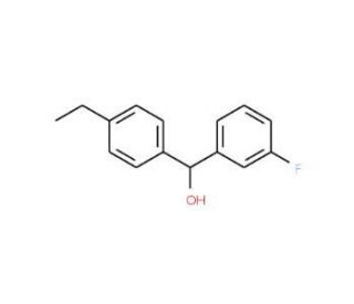4-Ethyl-3&prime;-fluorobenzhydrol - chemical structure image