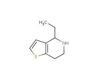 4-ethyl-4,5,6,7-tetrahydrothieno[3,2-c]pyridine (CAS 900641-10-3) - chemical structure image