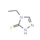 4-ethyl-4H-1,2,4-triazole-3-thiol (CAS 27105-98-2) - chemical structure image