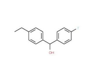 4-Ethyl-4&prime;-fluorobenzhydrol - chemical structure image
