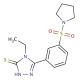4-ethyl-5-[3-(pyrrolidin-1-ylsulfonyl)phenyl]-4H-1,2,4-triazole-3-thiol - chemical structure image